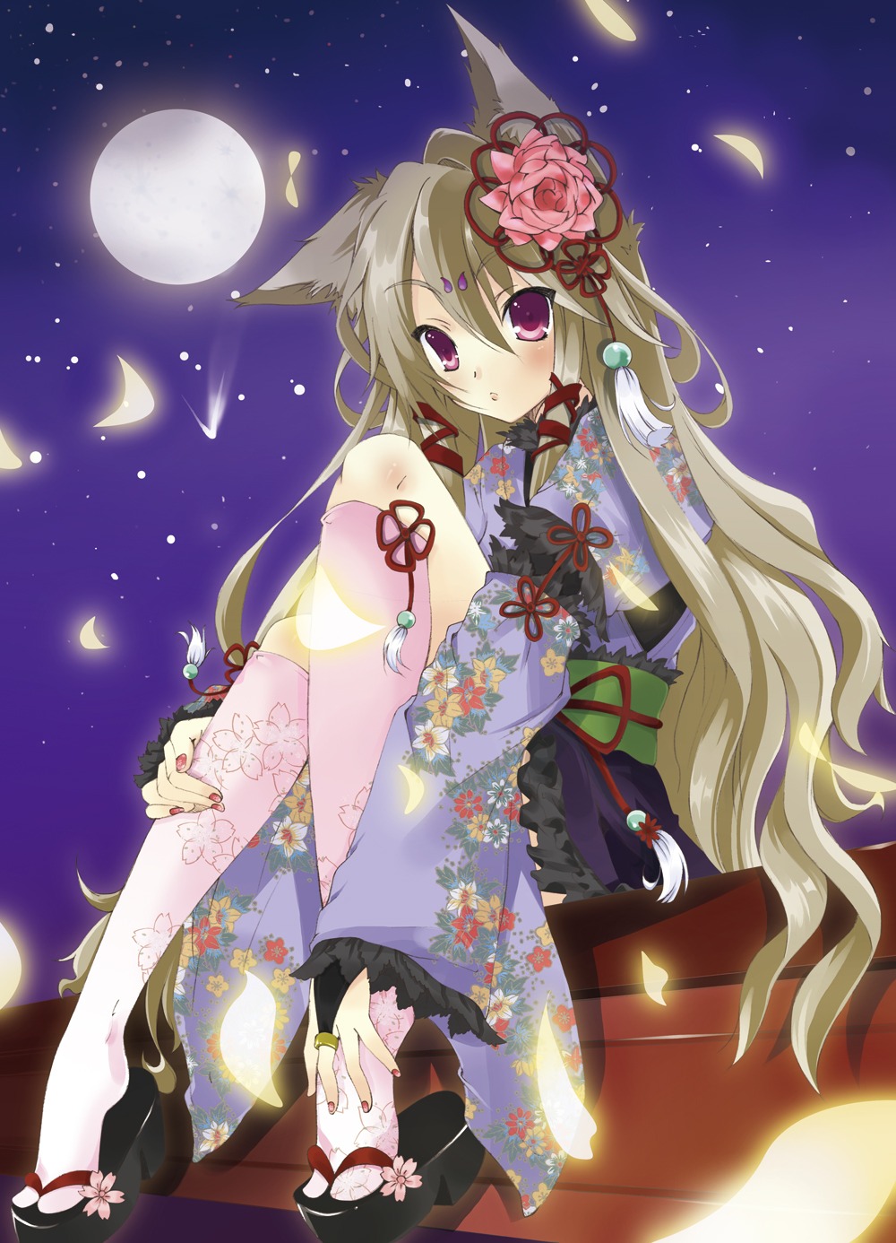 animal_ears, kimono, kitsune, matatabi_haru