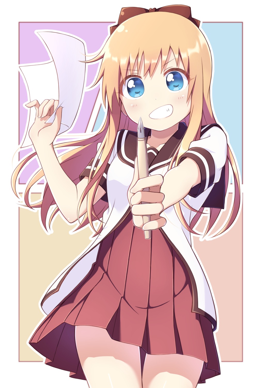 pontasu, seifuku, toshinou_kyouko, yuru_yuri