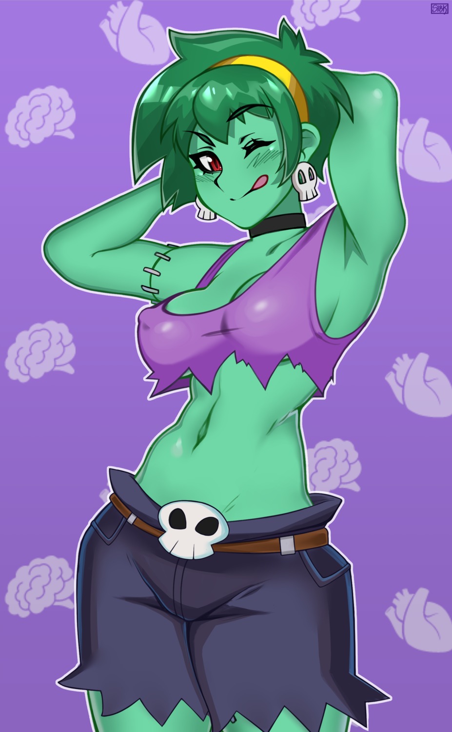 erect_nipples, monster_girl, no_bra, rottytops, shantae, tagme, torn_clothes