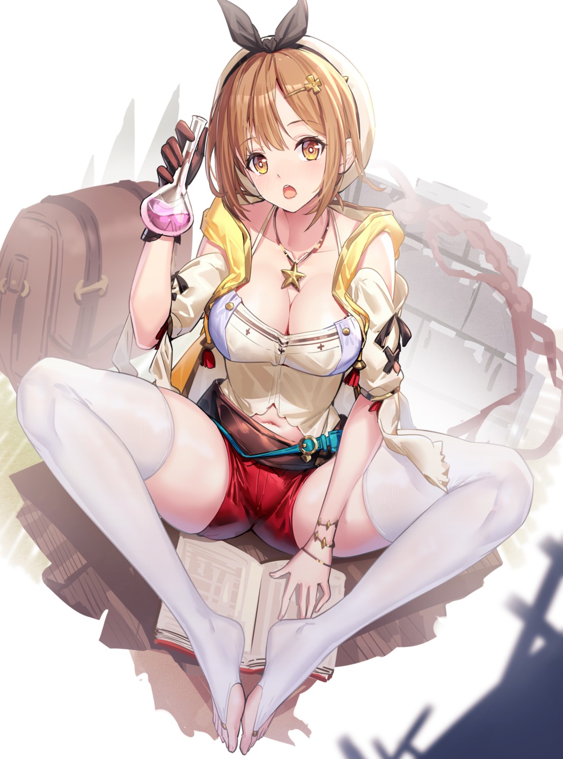 atelier, atelier_ryza, feet, reisalin_stout, ririko_(zhuoyandesailaer), thighhighs