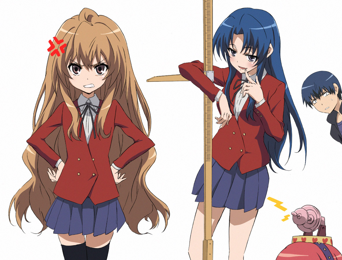 aisaka_taiga, kawashima_ami, kumosuke, seifuku, takasu_ryuuji, toradora!