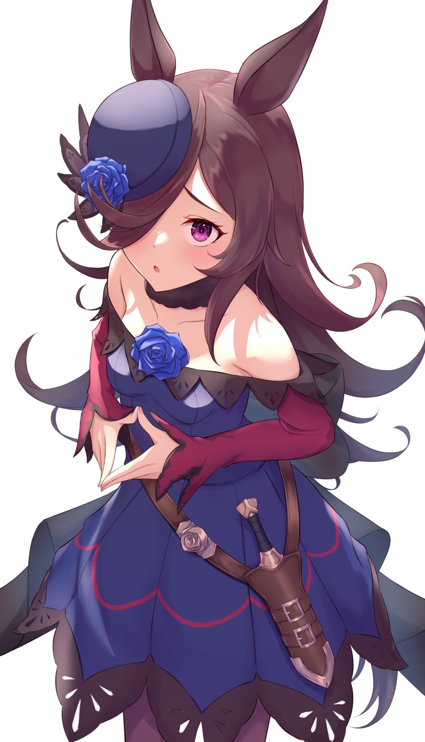 animal_ears, cocoablue, dress, rice_shower_(umamusume), tail, uma_musume_pretty_derby, weapon