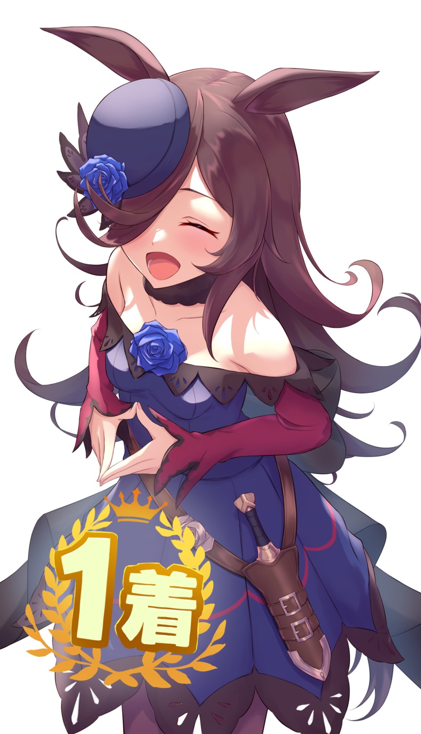 animal_ears, cocoablue, dress, rice_shower_(umamusume), tail, uma_musume_pretty_derby, weapon