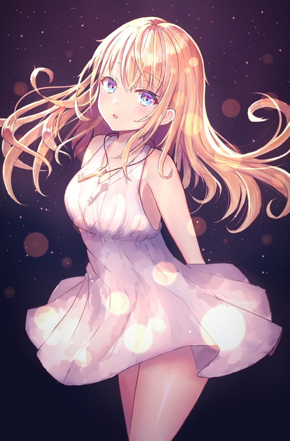 dress, millkoi, no_bra, skirt_lift