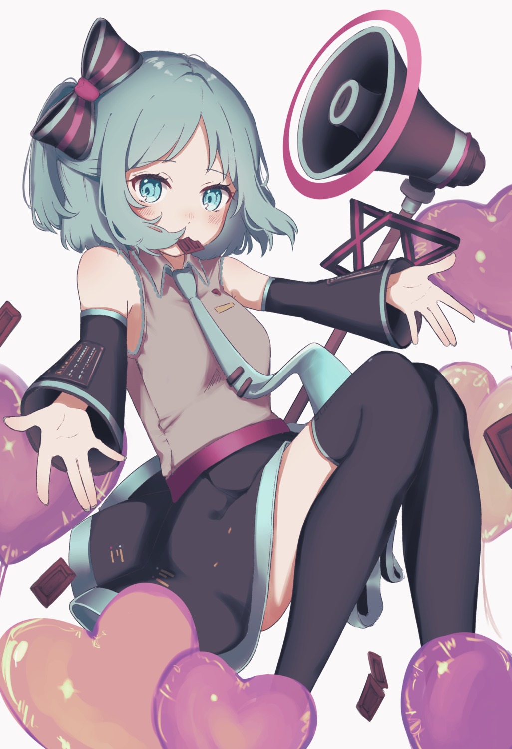 #compass, cosplay, hatsune_miku, peta_ru, skirt_lift, thighhighs, vocaloid