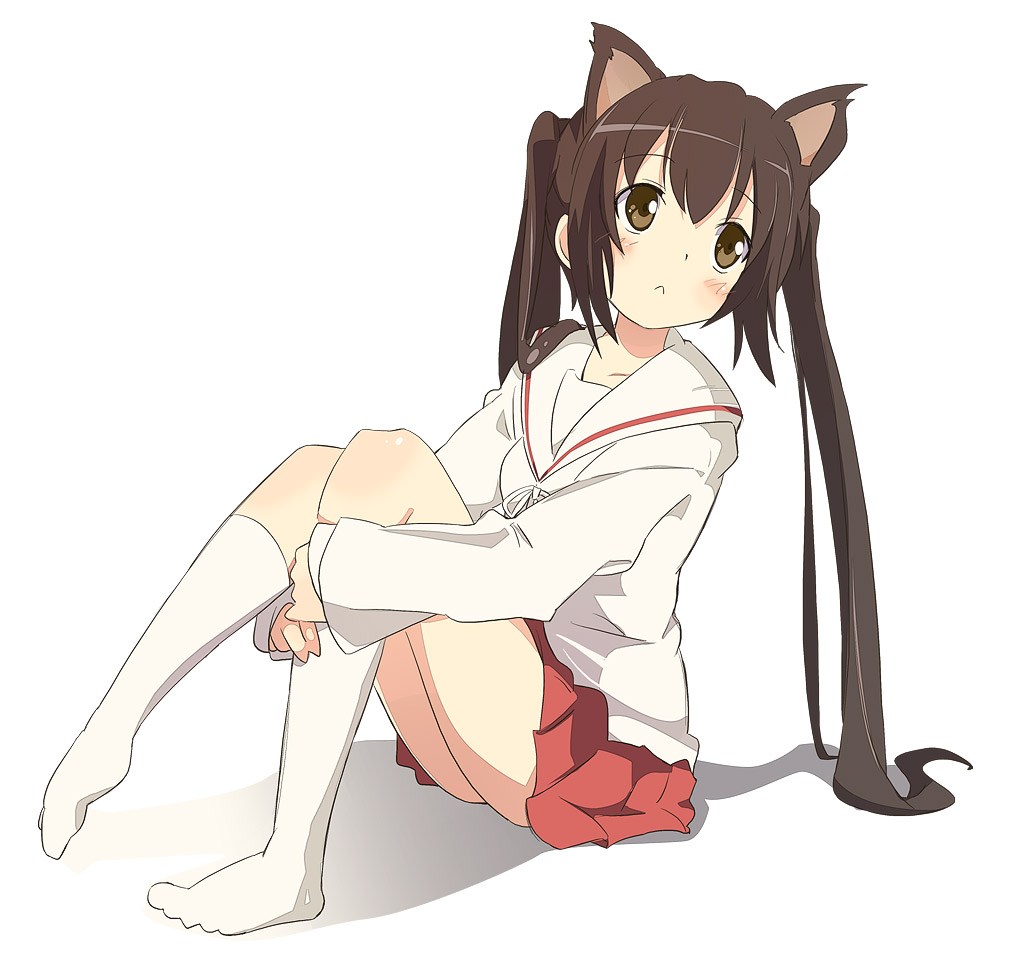 animal_ears, ixy, minami-ke, minami_kana, nekomimi, seifuku