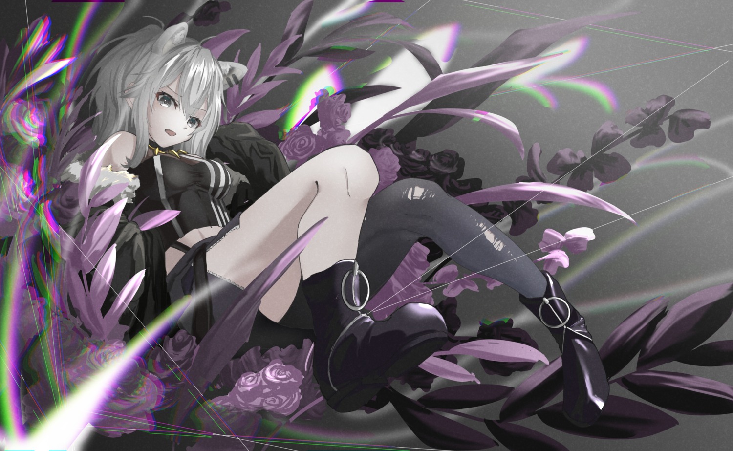 aleth, animal_ears, torn_clothes