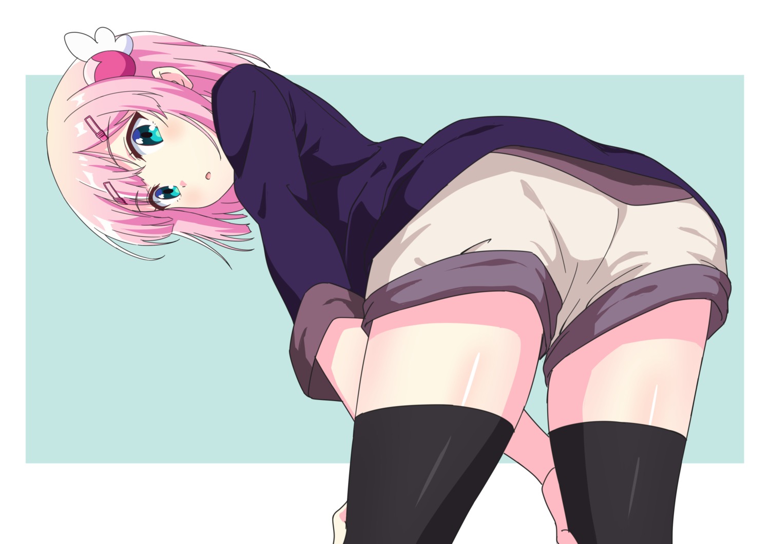 ass, chiyoda_momo, dbmaster, machikado_mazoku, thighhighs