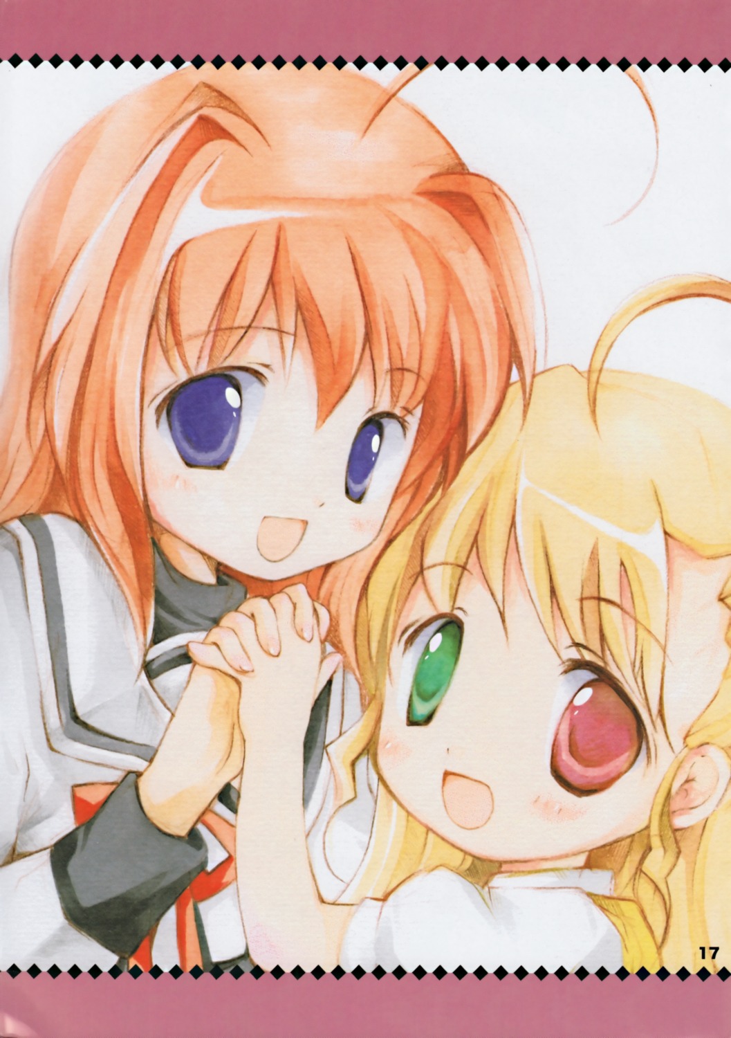 chibitan, chiiko, heterochromia, mahou_shoujo_lyrical_nanoha, mahou_shoujo_lyrical_nanoha_strikers, vita, vivio