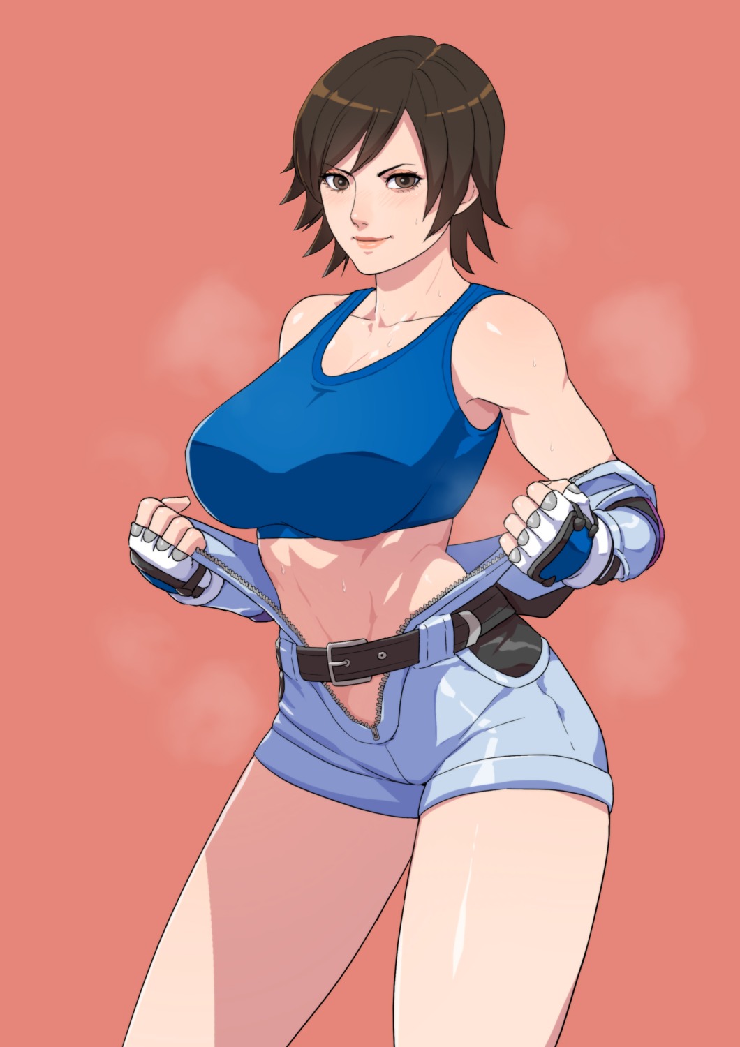 cirenk, cleavage, kazama_asuka, tekken, undressing