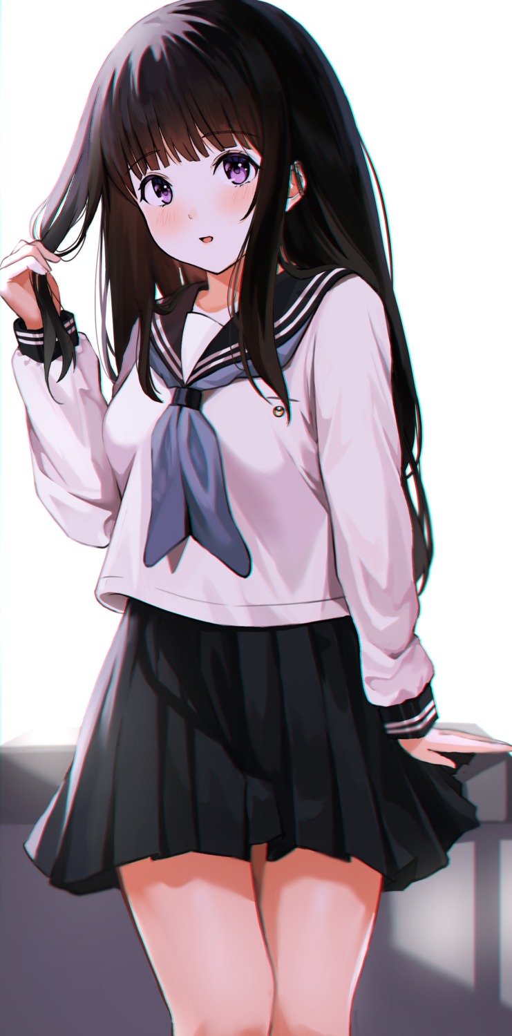chitanda_eru, harui_(huruyi_817), hyouka, seifuku