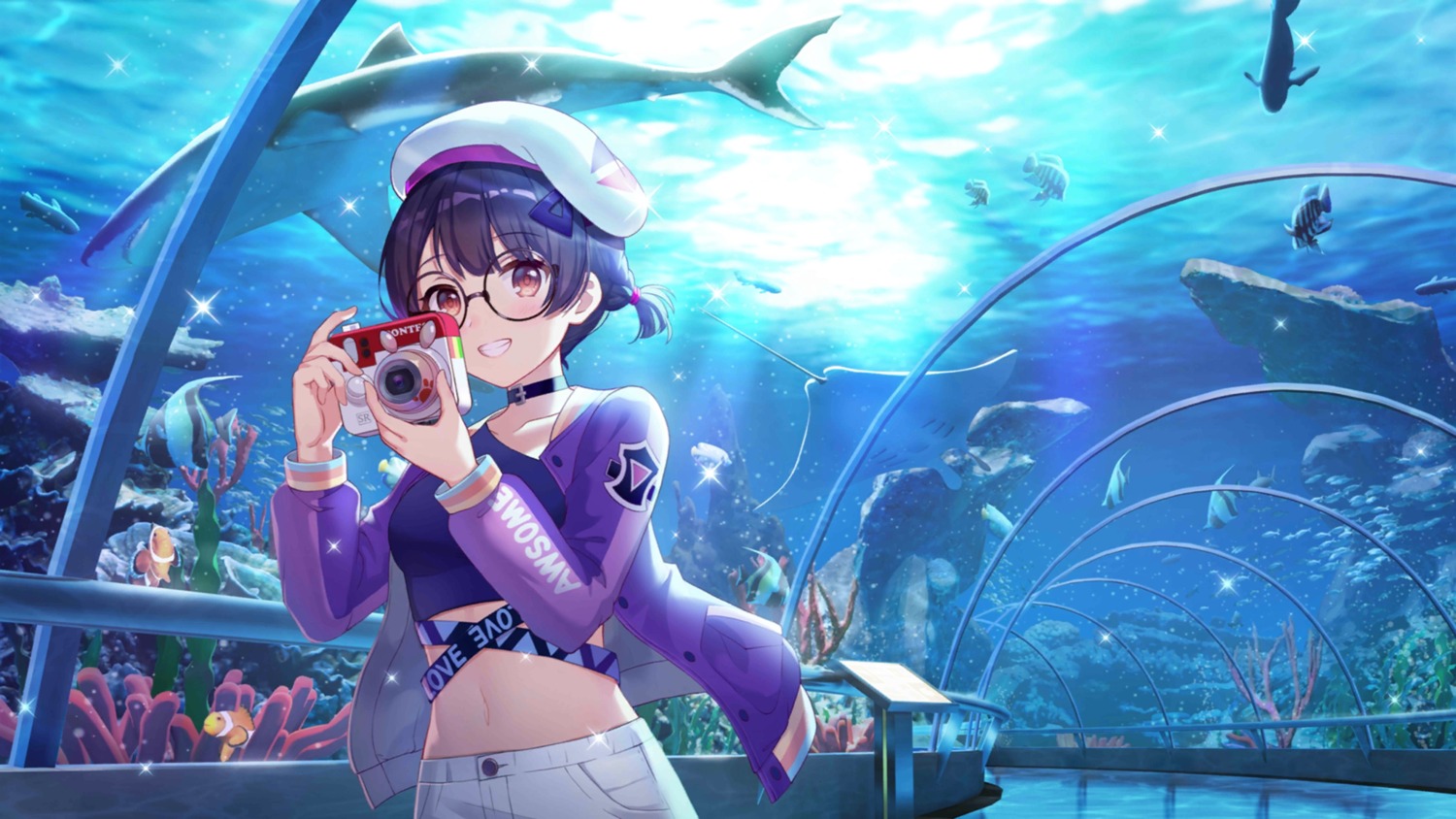 girl_cafe_gun, girl_cafe_gun_ii, landscape, megane, shi_wuyou, tagme