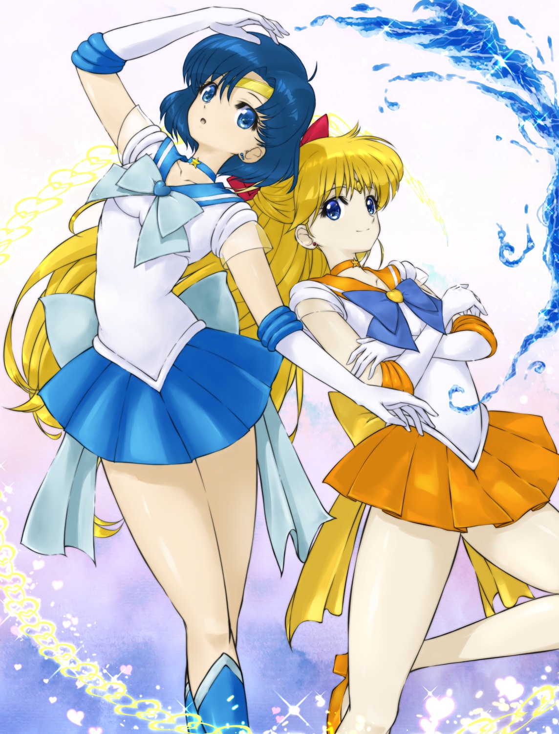 aino_minako, bishoujo_senshi_sailor_moon, heels, memory_(prophet5), mizuno_ami, seifuku