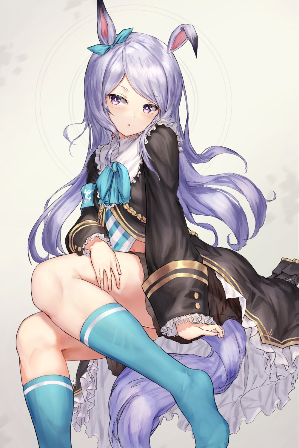 animal_ears, mejiro_mcqueen_(umamusume), skirt_lift, tail, uma_musume_pretty_derby, uniform, yuji