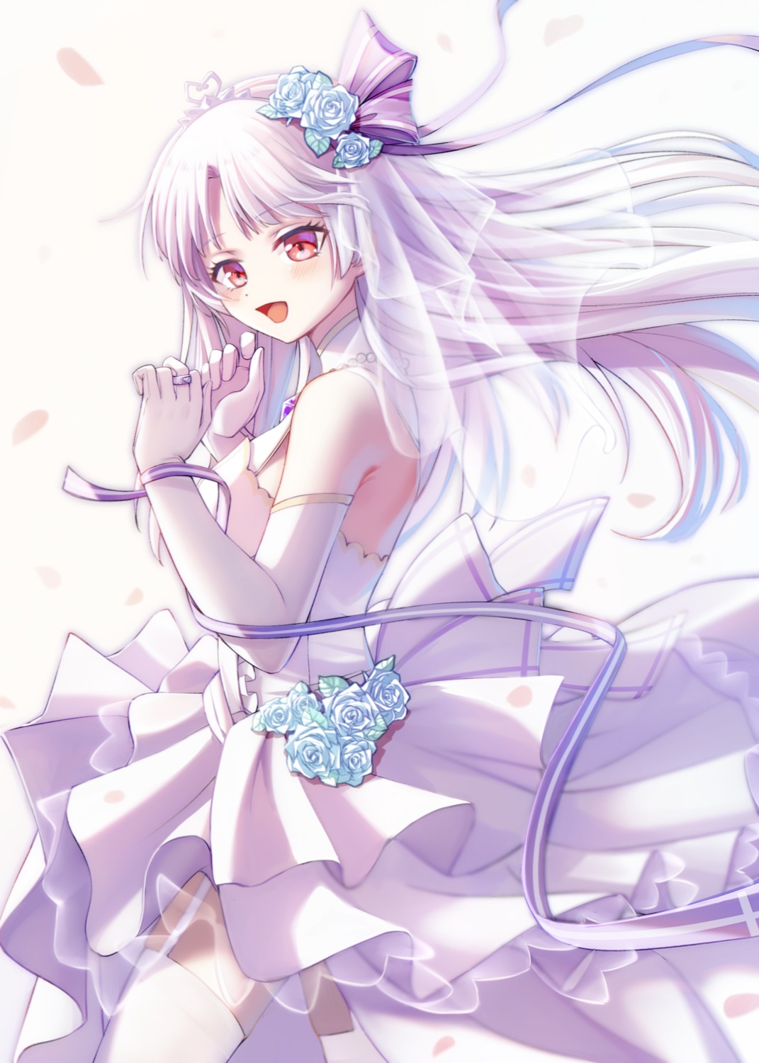 dress, hololive, hololive_china, jinse_fu_yaojing, see_through, skirt_lift, stockings, thighhighs