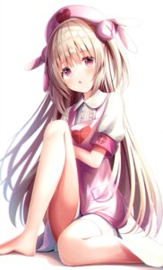 anzu_yotsuba, indie_virtual_youtuber, natori_sana, nurse, skirt_lift