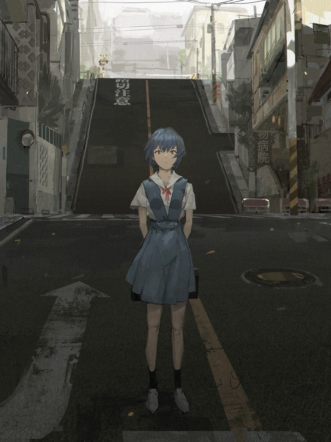 ayanami_rei, neon_genesis_evangelion, paindude, seifuku