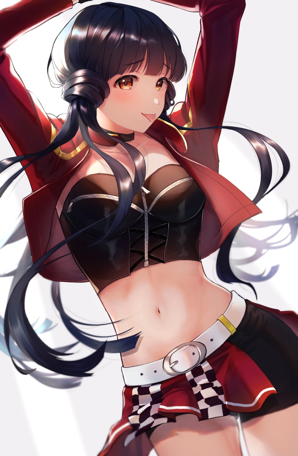artist_revision, kitakami_reika, mikazuki_mika, skirt_lift, the_idolm@ster, the_idolm@ster_million_live!
