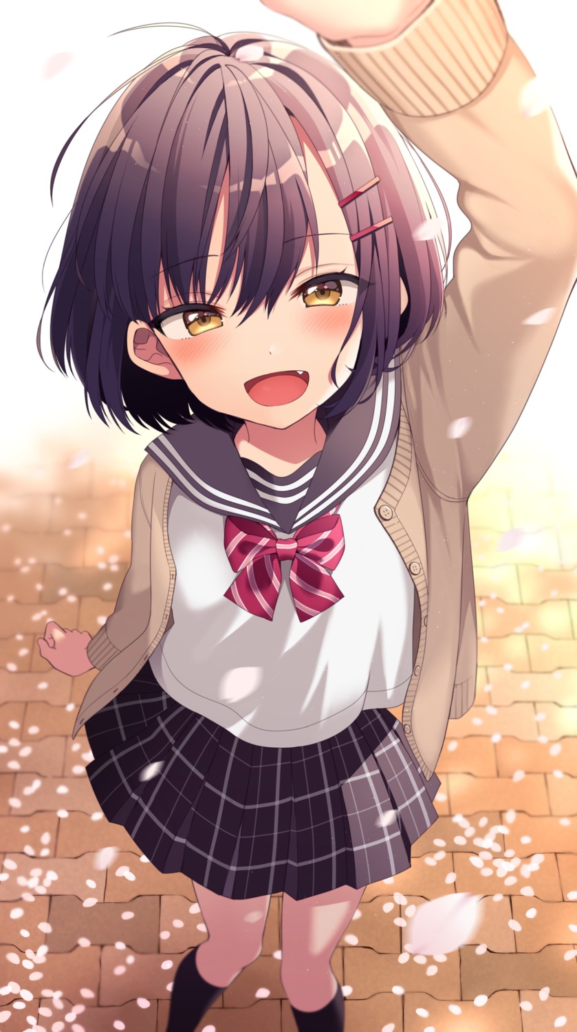 seifuku, selfie, sweater, uramakaron