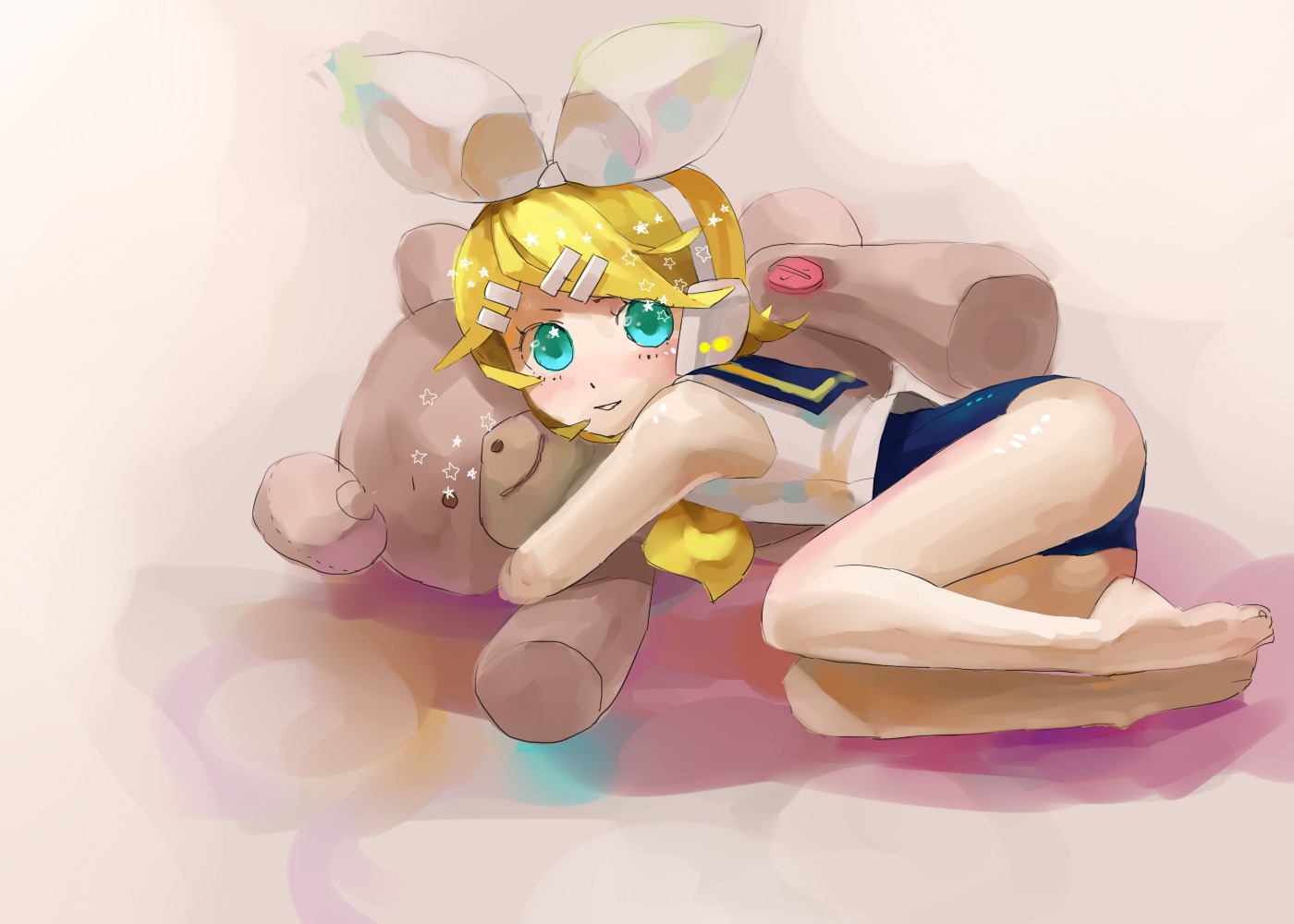 gumidemo_kandero, kagamine_rin, school_swimsuit, swimsuits, vocaloid