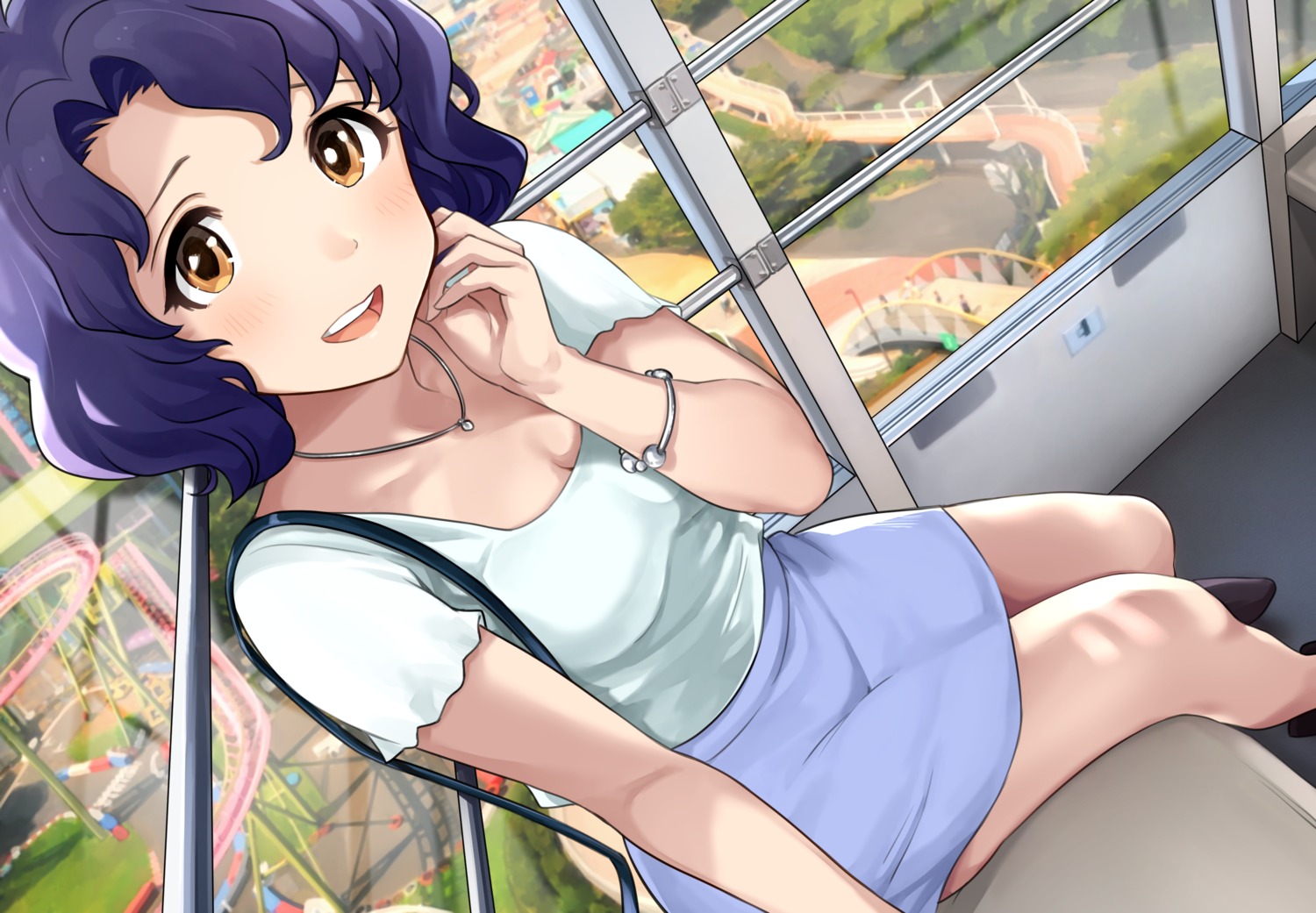 cleavage, hanamasa_ono, the_idolm@ster, the_idolm@ster_million_live!, toyokawa_fuuka