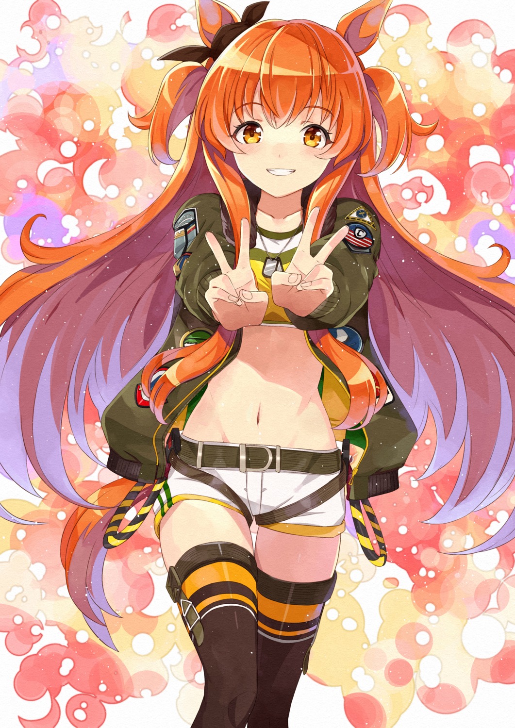 animal_ears, kanmiya_shinobu, mayano_top_gun_(umamusume), tail, thighhighs, uma_musume_pretty_derby, uniform