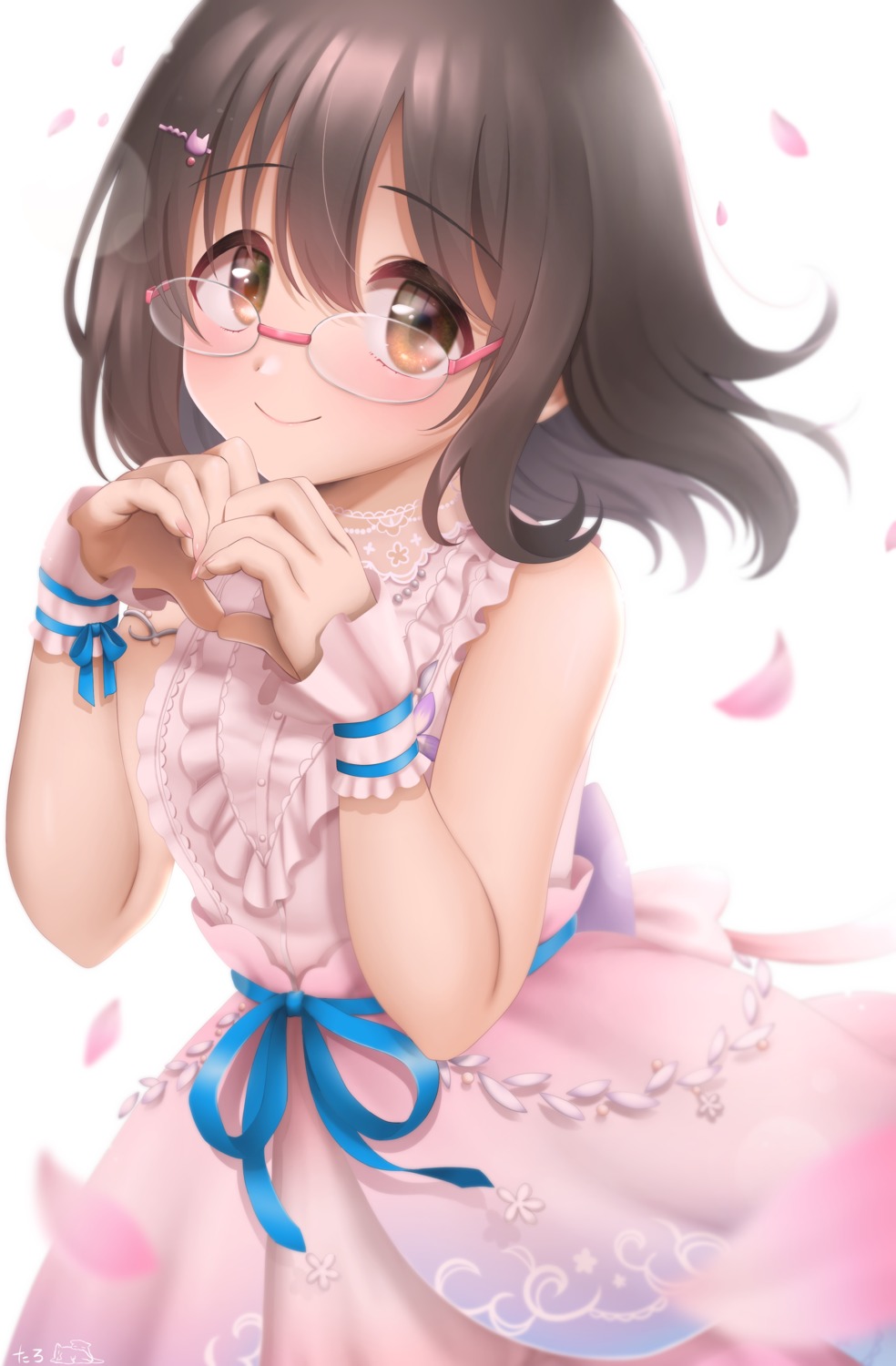 dress, kamijou_haruna, megane, ouuxuuo, the_idolm@ster, the_idolm@ster_cinderella_girls