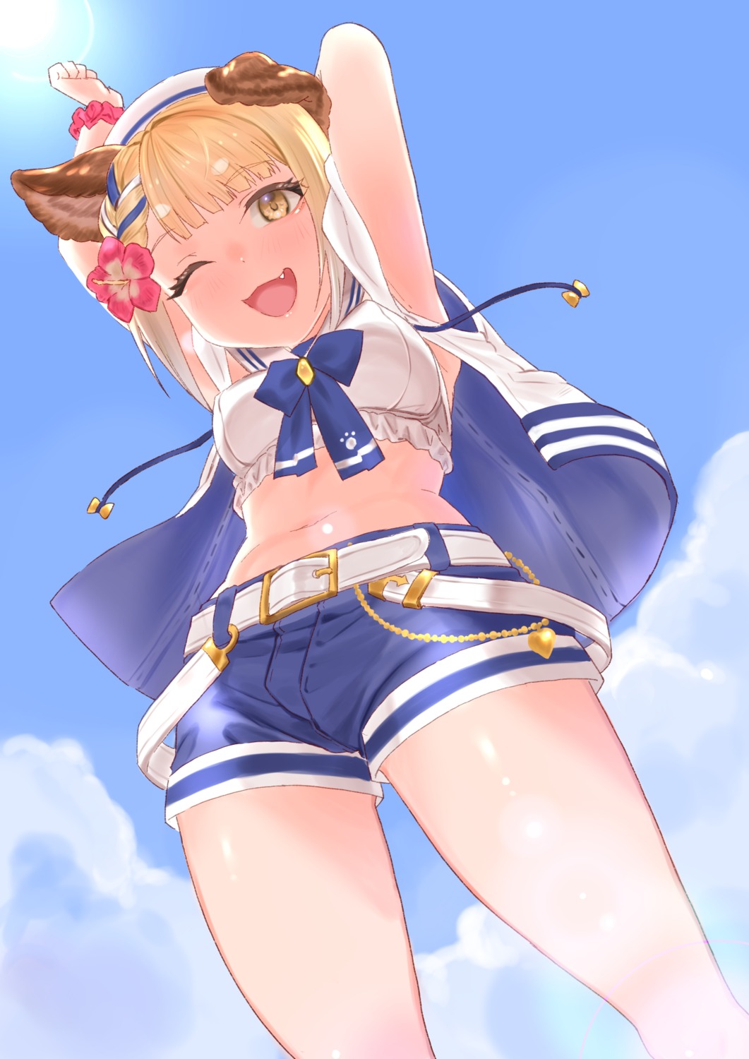 animal_ears, erect_nipples, granblue_fantasy, inumimi, meshiya, seifuku, vajra_(granblue_fantasy)