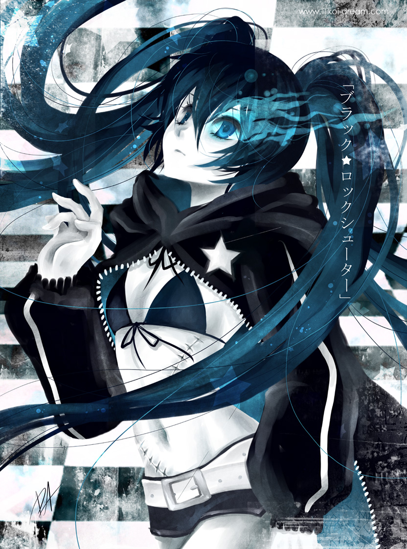 bikini_top, black_rock_shooter, black_rock_shooter_(character), lexi, swimsuits, vocaloid