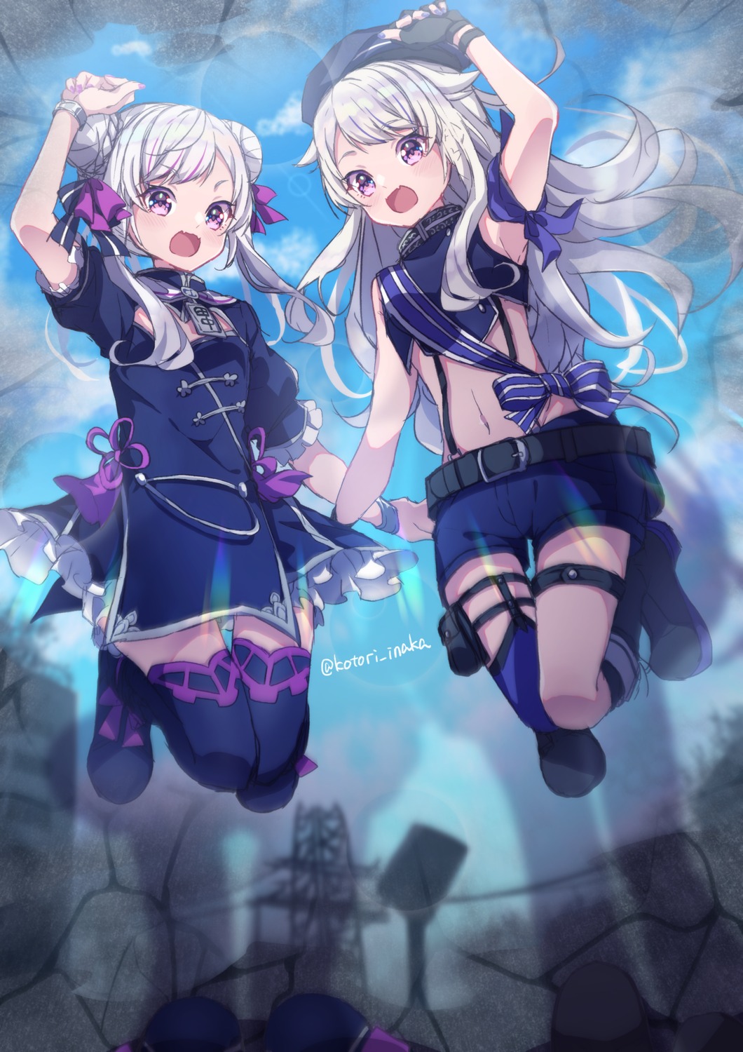 asian_clothes, garter, himehina_channel, kotori_inaka, stockings, thighhighs