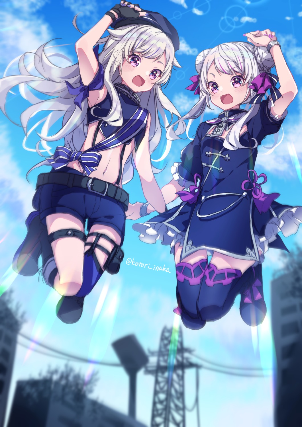 asian_clothes, garter, himehina_channel, kotori_inaka, stockings, thighhighs