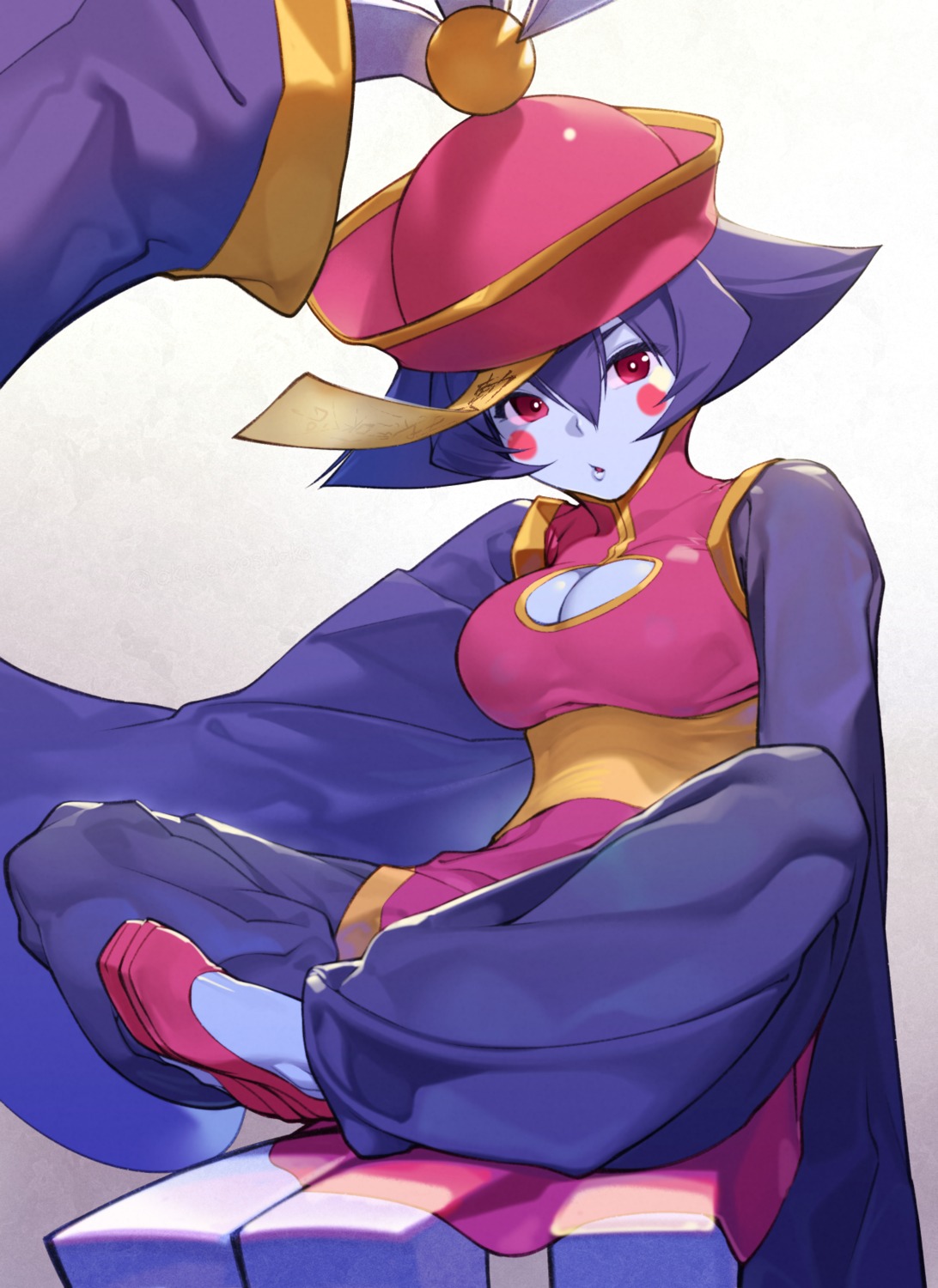 akisa_(12023648), asian_clothes, cleavage, dark_stalkers, lei_lei