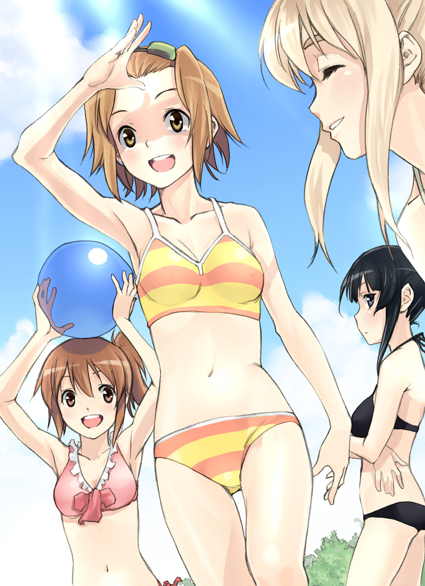 akiyama_mio, as-special, bikini, hirasawa_yui, k-on!, kotobuki_tsumugi, swimsuits, tainaka_ritsu
