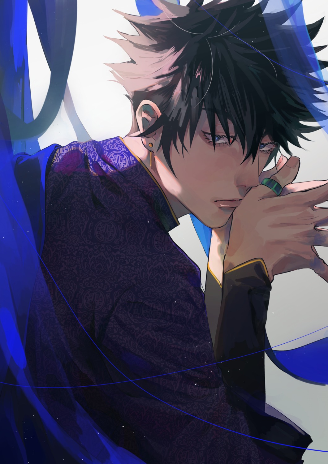 asian_clothes, fushiguro_megumi, jessie4a9, jujutsu_kaisen, male