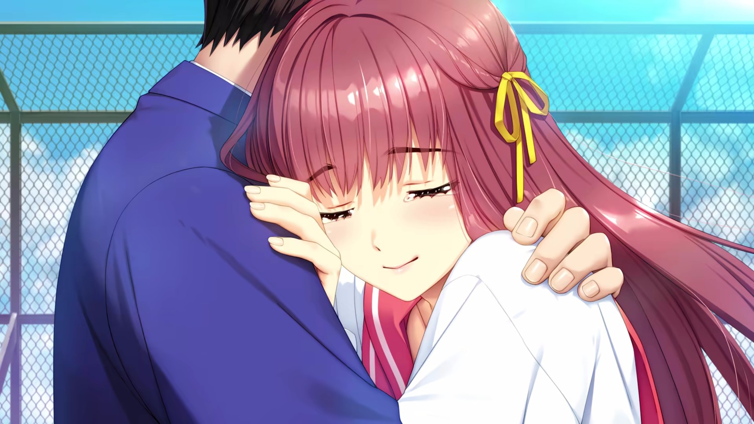 digination, doukyuusei, doukyuusei_remake, elf_(company), game_cg, sakuragi_mai, seifuku, sumeragi_kohaku