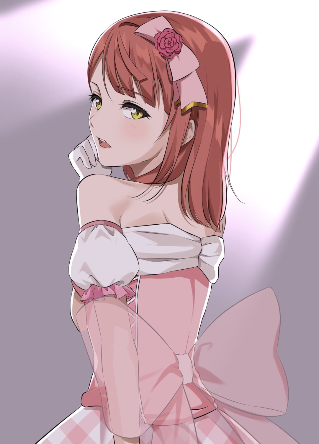 dress, gorilla-shi, love_live!_(series), love_live!_nijigasaki_gakuen_school_idol_doukoukai, uehara_ayumu