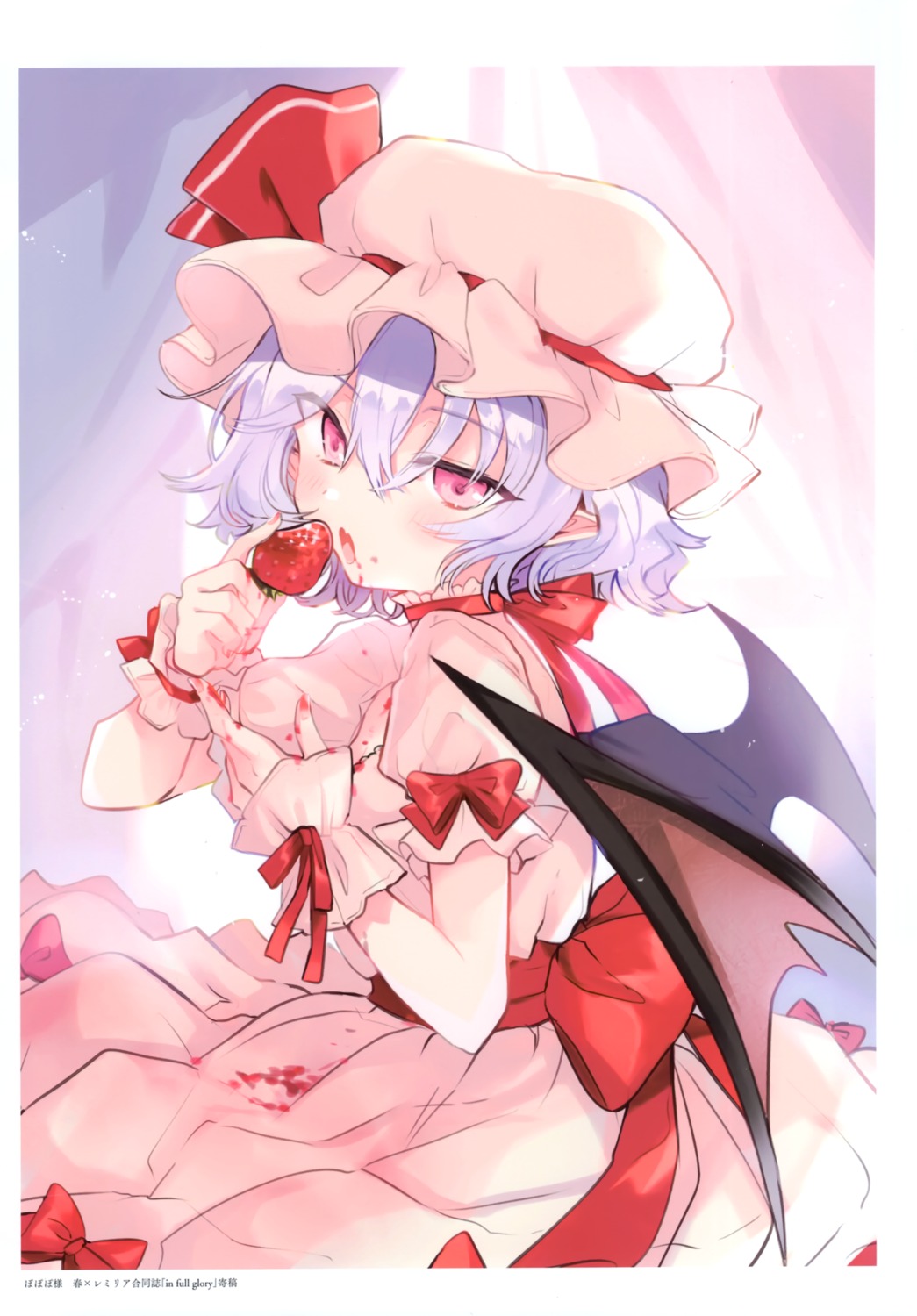 benisyake, dress, pointy_ears, poprication, remilia_scarlet, touhou, wings