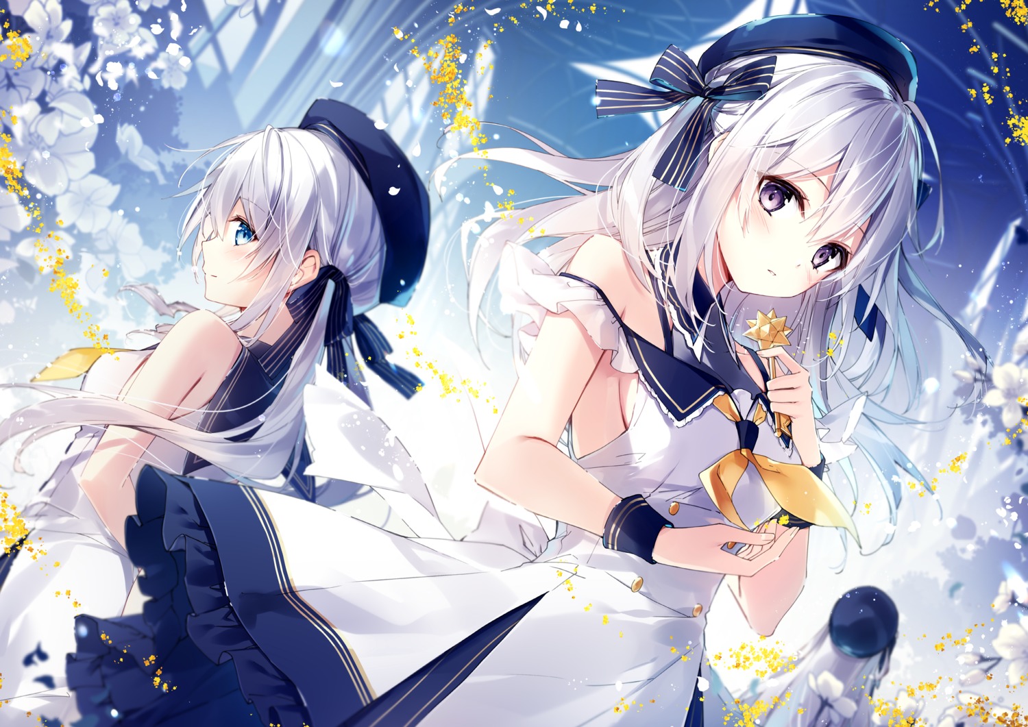 digital_version, emori_miku_project, ezuki_luna, mochizuki_shiina, seifuku, skirt_lift