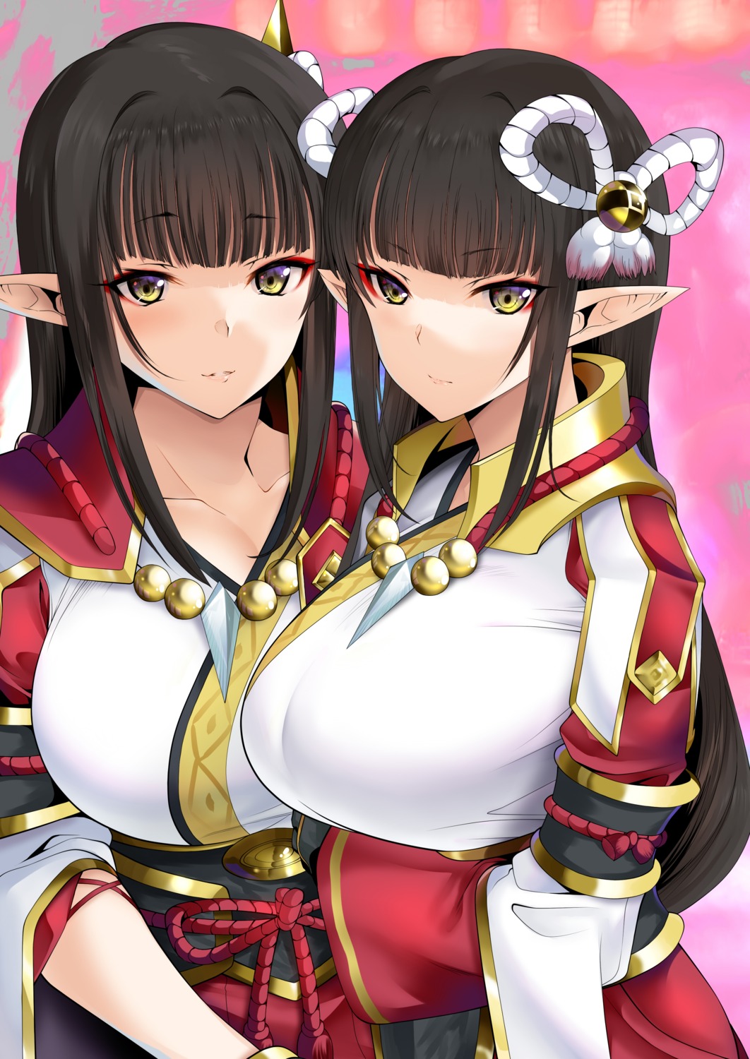 daive, hinoa, japanese_clothes, minoto, monster_hunter, monster_hunter_rise, pointy_ears
