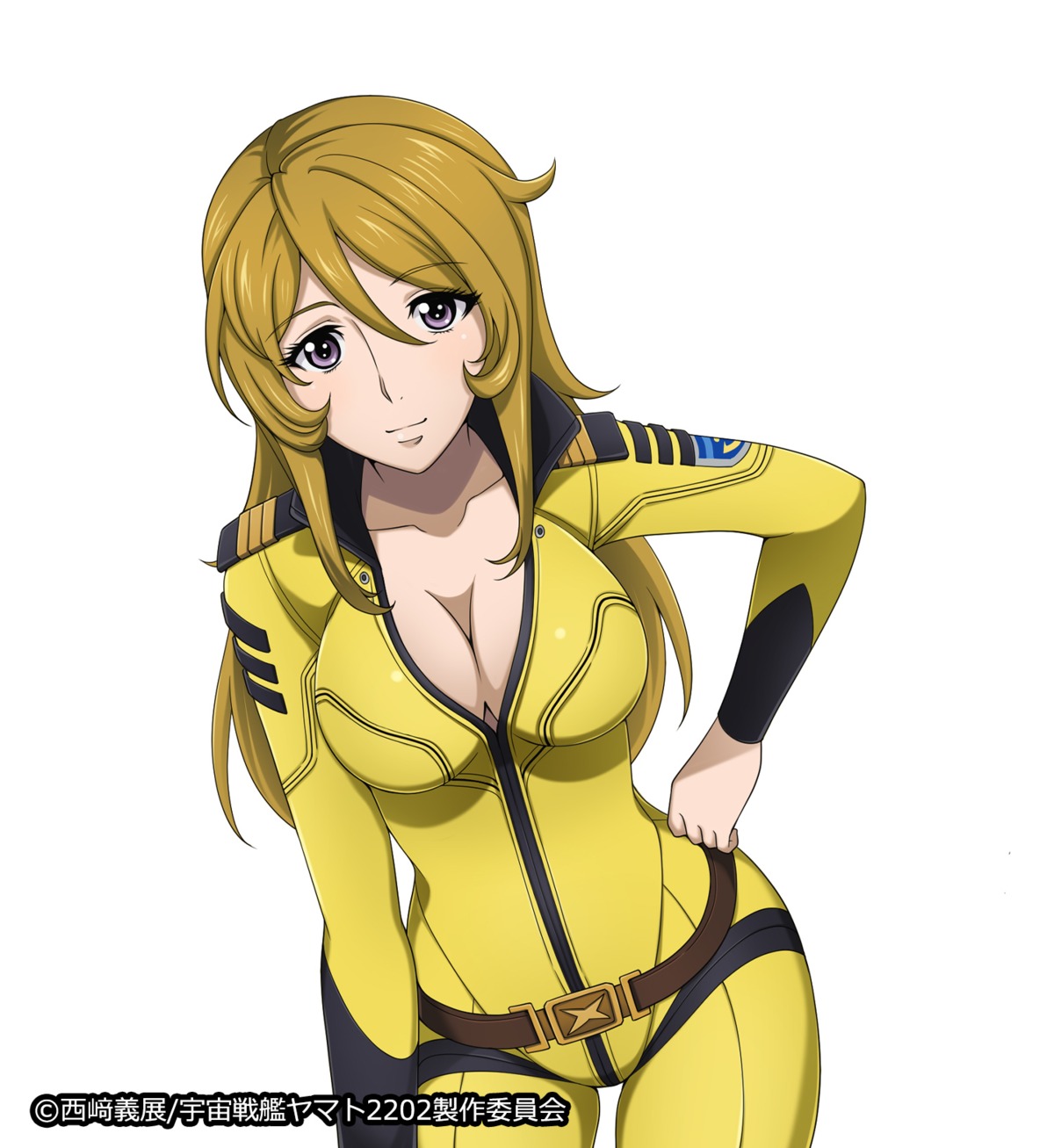 bodysuit, cleavage, mori_yuki, no_bra, open_shirt, tagme, uchuu_senkan_yamato, uchuu_senkan_yamato_2199