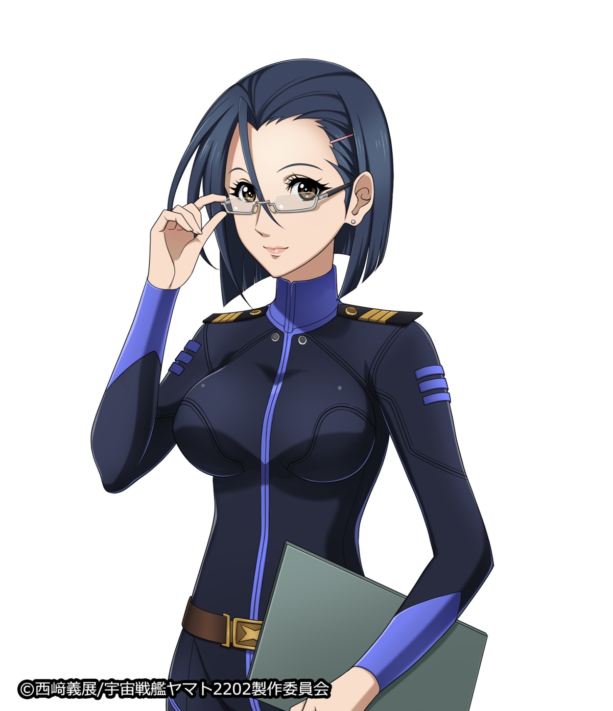 bodysuit, megane, niimi_kaoru, tagme, uchuu_senkan_yamato, uchuu_senkan_yamato_2199, uchuu_senkan_yamato_2202