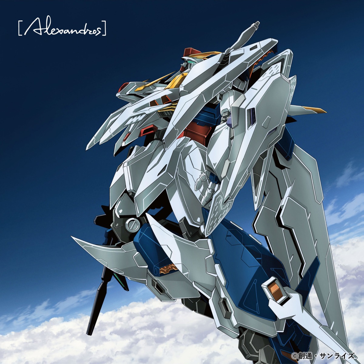disc_cover, gun, gundam, gundam_senkou_no_hathaway, mecha, nakatani_seiichi, xi_gundam