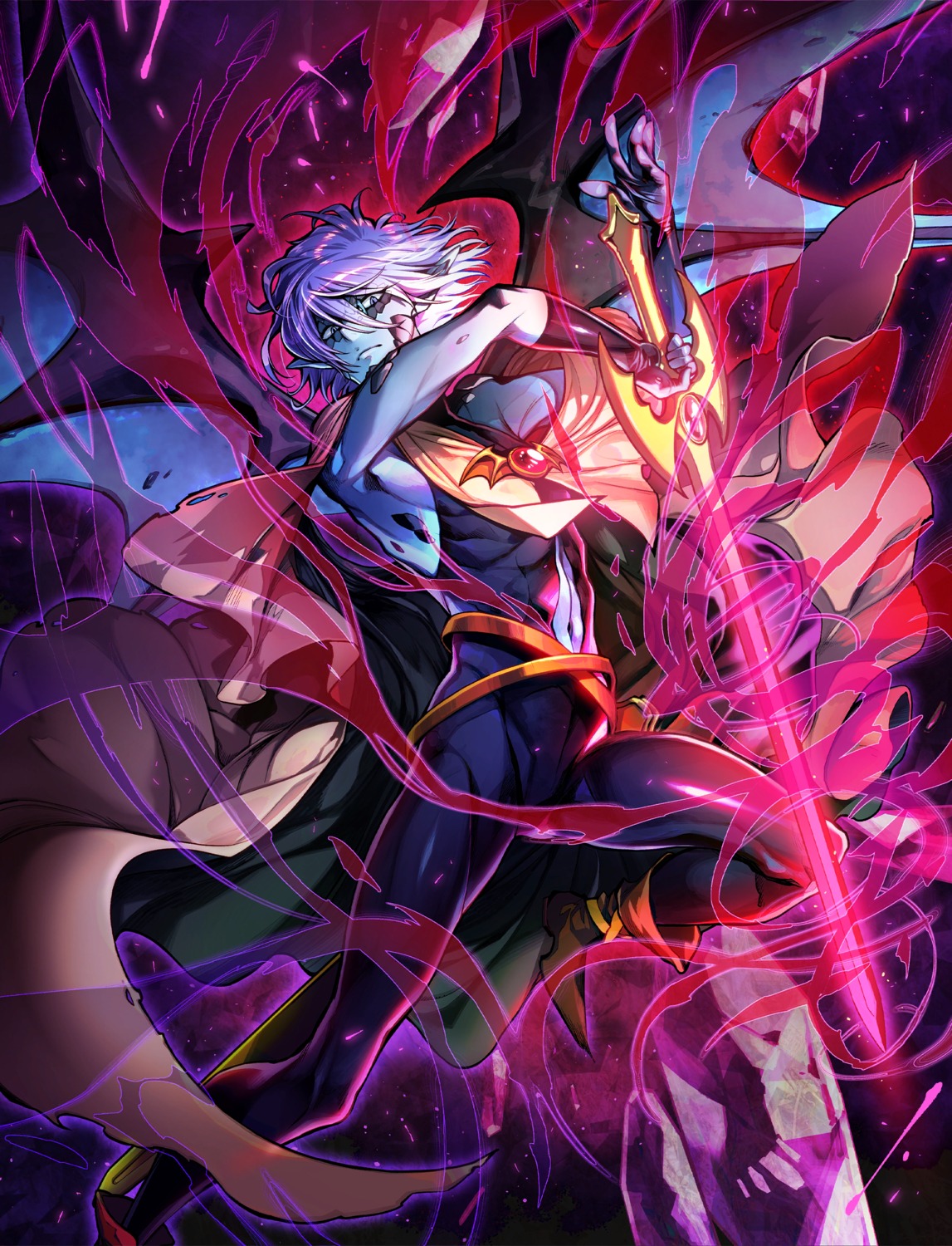 bodysuit, fantasia_re:build, slayers, sword, tagme, zelgadiss_graywords