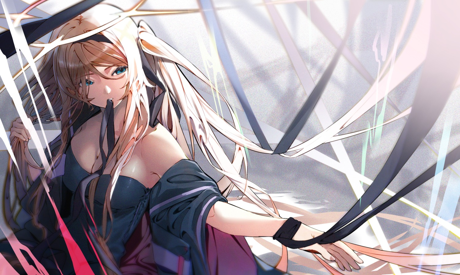bondage, dress, kujuu_shikuro, no_bra