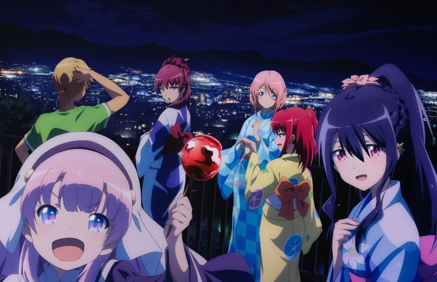 izanami_kyouko, jinguuji_hikari, kamisama_ni_natta_hi, kokuhou_ashura, narukami_sora, nii_manabu, nun, satou_hina_(kamisama_ni_natta_hi)