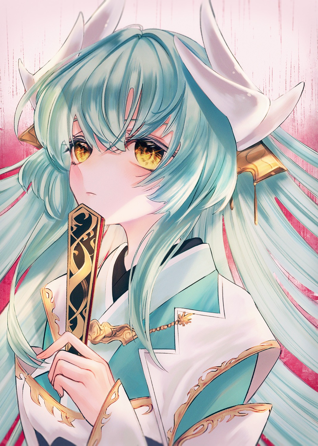 fate/grand_order, fuyuumikou, horns, japanese_clothes, kiyohime_(fate)