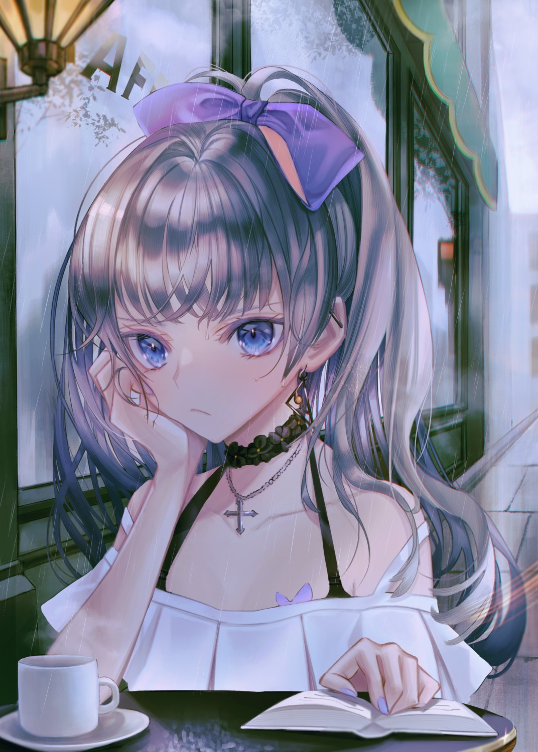 bra, fuyuumikou, tattoo, wet