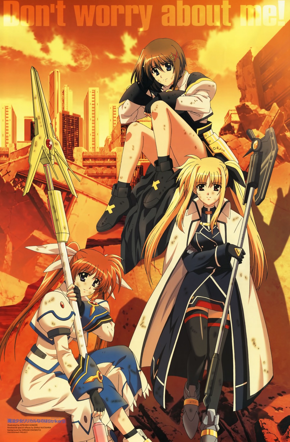 enomoto_hiroaki, fate_testarossa, komori_atsushi, mahou_shoujo_lyrical_nanoha, mahou_shoujo_lyrical_nanoha_strikers, takamachi_nanoha, yagami_hayate
