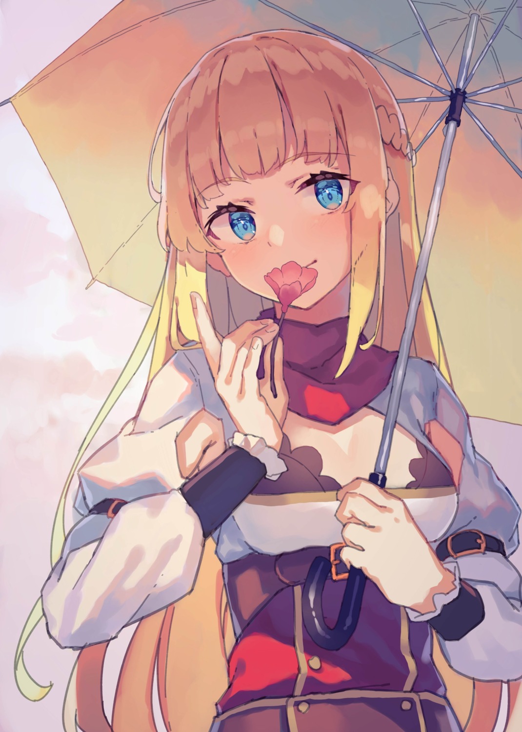 bra, dress, rizlet_of_loggervia, shin_no_nakama_ja_nai_to_yuusha_no_party_wo_oidasareta_node_henkyou_de_slow_life_suru_koto_ni_shimashita, umbrella, yasumo