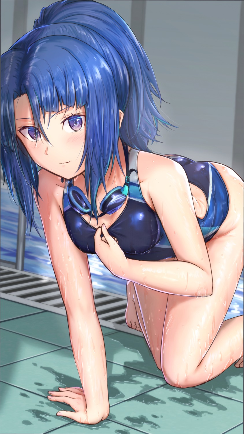 alice_gear_aegis, ass, bureikubureido, swimsuits, takanashi_rei, wet